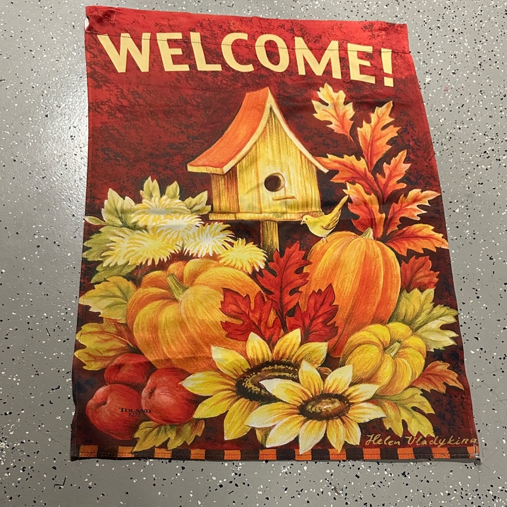 Autumn Welcome Full Size House Flag